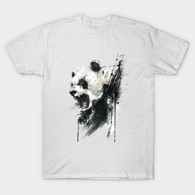 Angry panda T-Shirt by Cyberframe